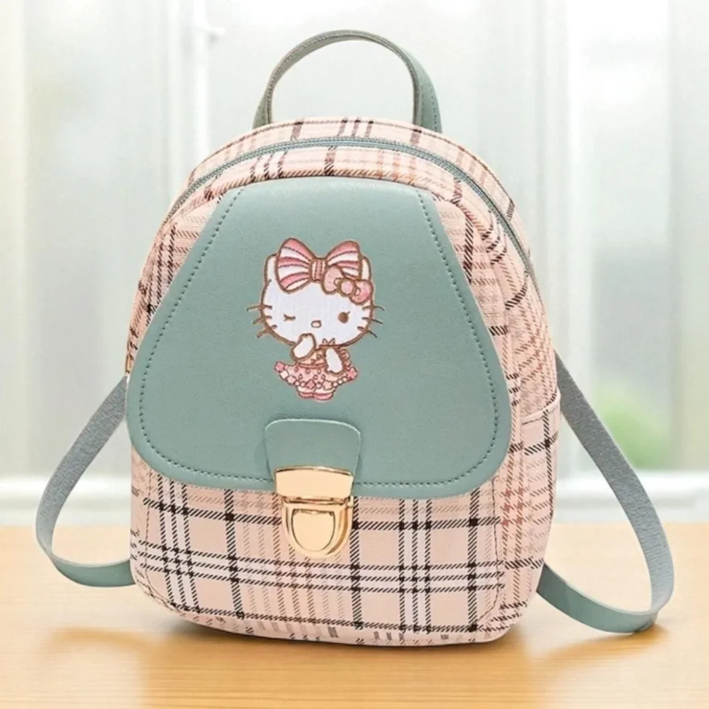 Hello Kitty Blue Plaid Bag